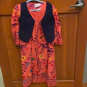 3T dress with vest